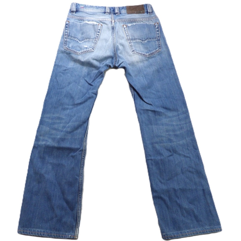 Diesel Viker Men Jeans 28x30 Blue Distressed Denim Made In Italy Regular Casual